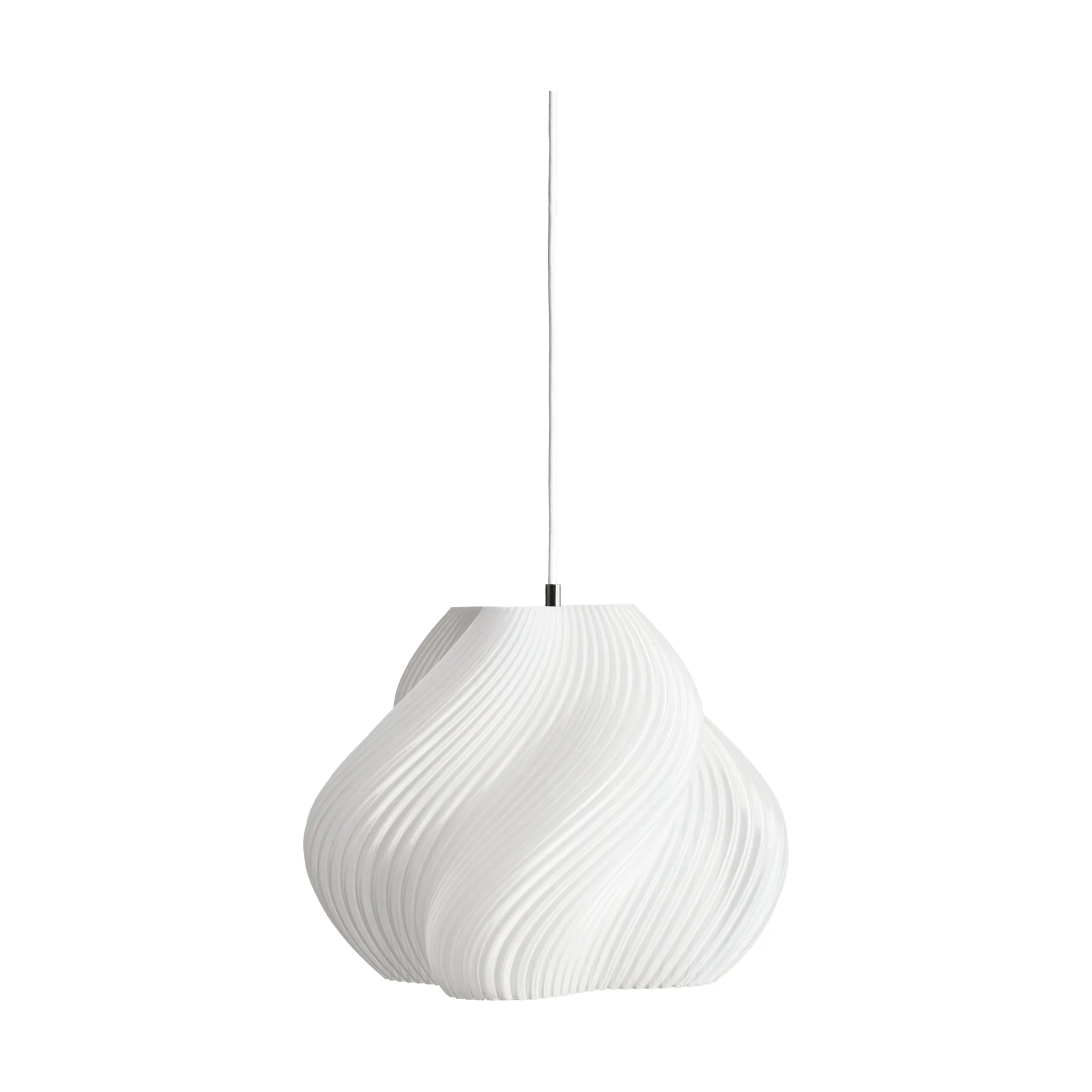 Soft Serve pendel, White-chrome, 03, 30 cm Crème Atelier