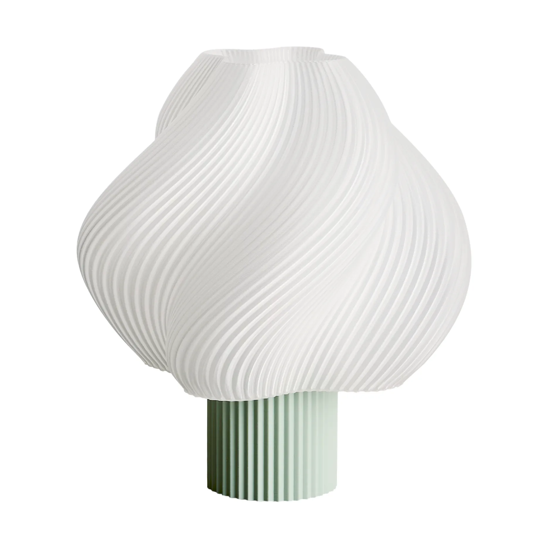 Soft Serve portabel bordslampa, Matcha, 23 cm Crème Atelier