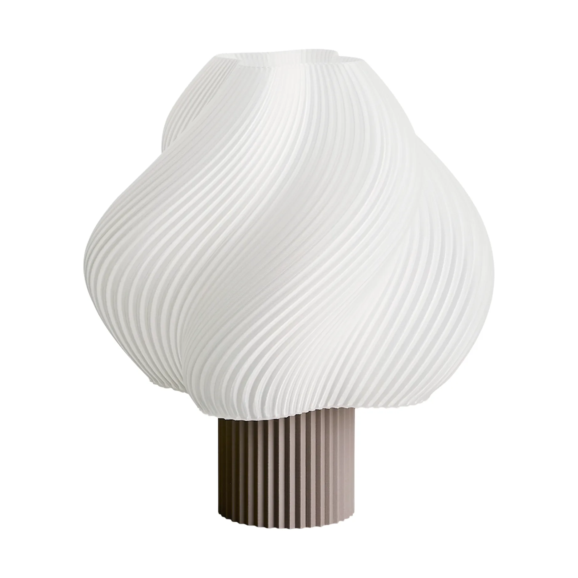 Soft Serve portabel bordslampa, Mocha, 23 cm Crème Atelier