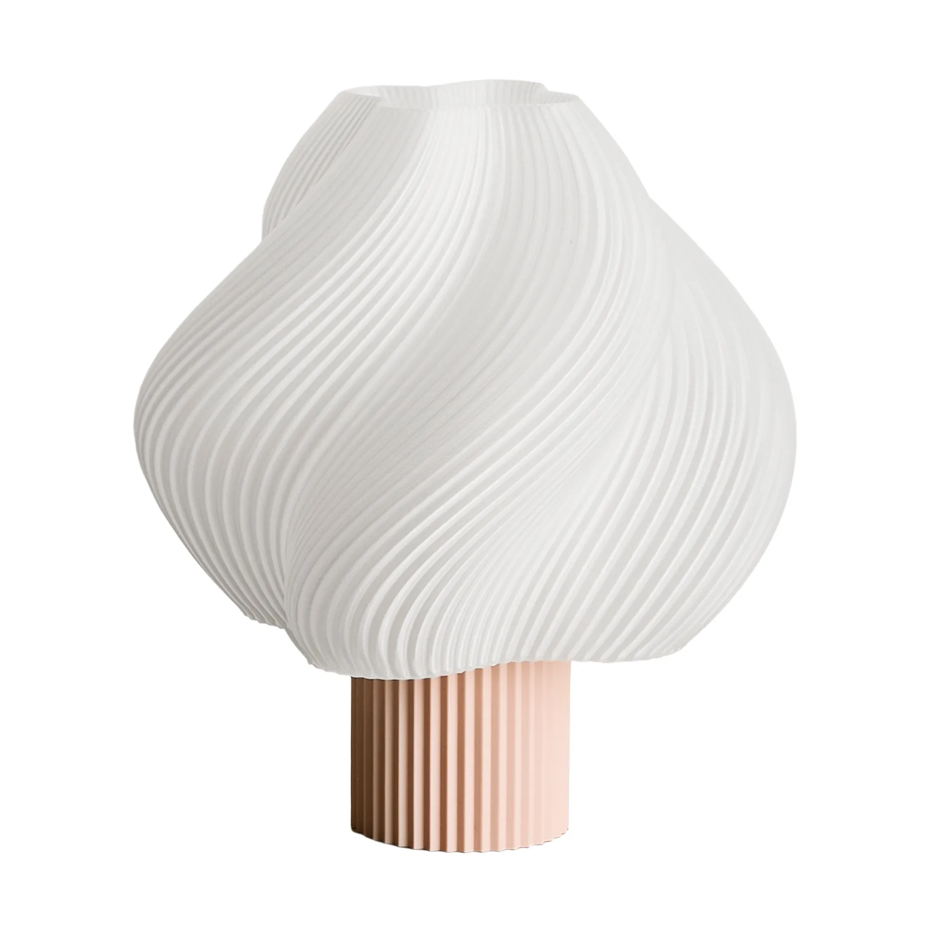 Soft Serve portabel bordslampa, Wild strawberry, 23 cm Crème Atelier