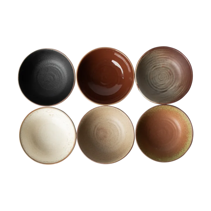 Bowl skål Ø12 cm 6-pack - Multi - DBKD
