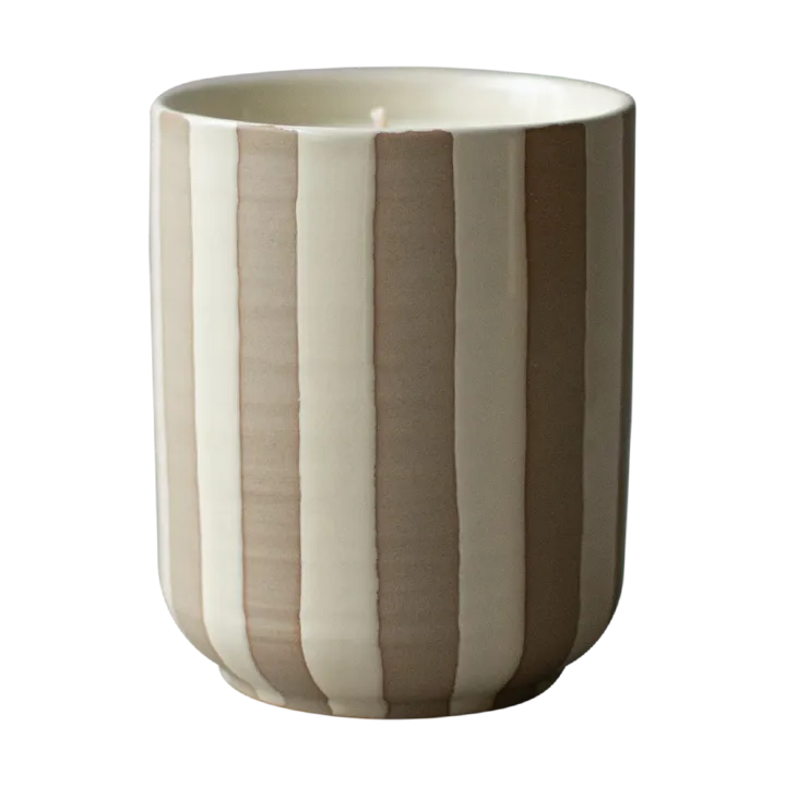 Burn doftljus 60 h - Stripe creme - DBKD