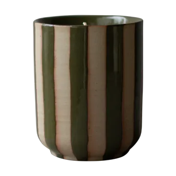 Burn doftljus 60 h - Stripe green - DBKD
