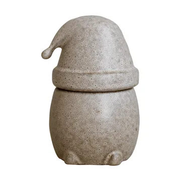 Eating Santa skål med lock liten - Beige - DBKD