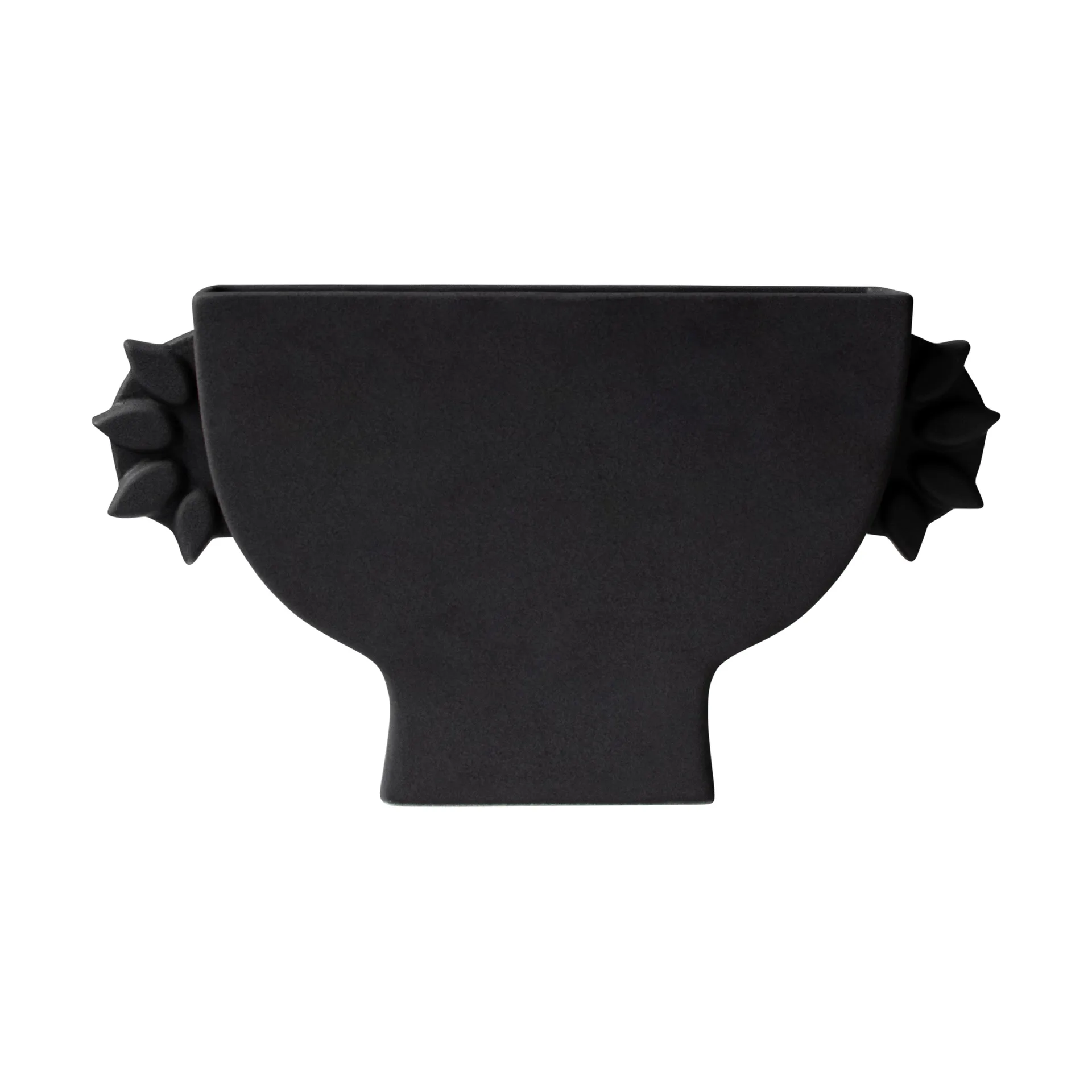 Flat vas 16 cm, Black DBKD