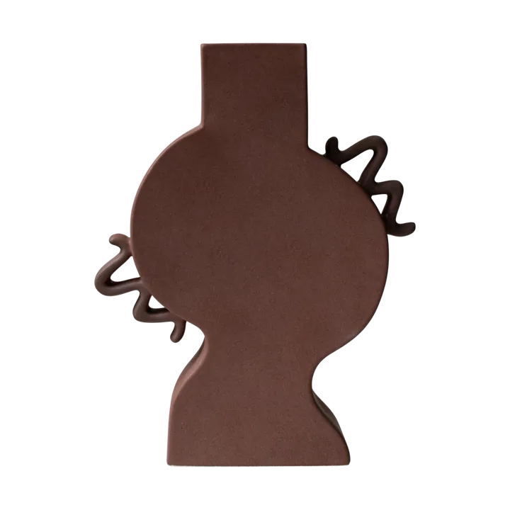 Flat vas 33 cm - Brown - DBKD