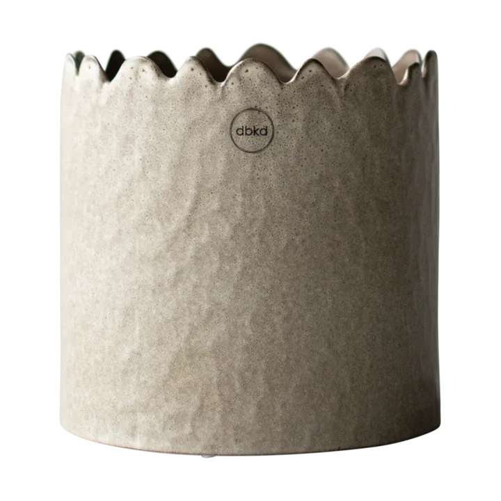 Flowery kruka Ø16 cm - Beige - DBKD