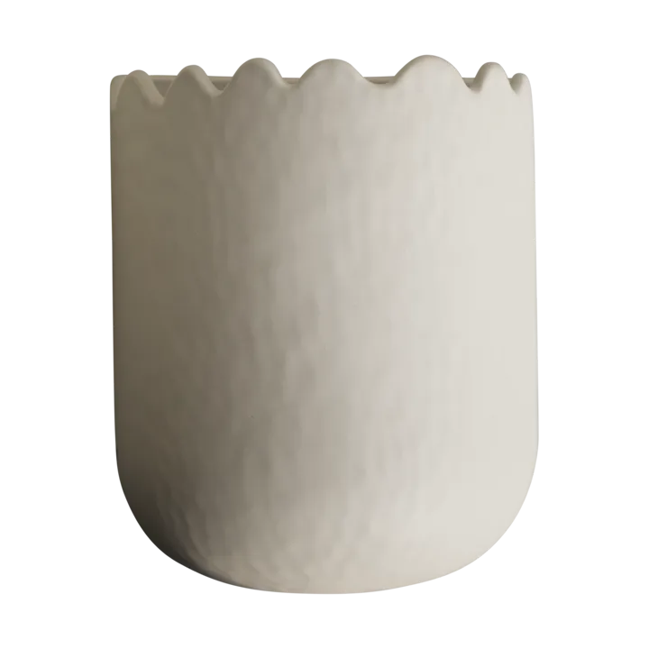 Flowery väggkruka 19 cm - Creme - DBKD
