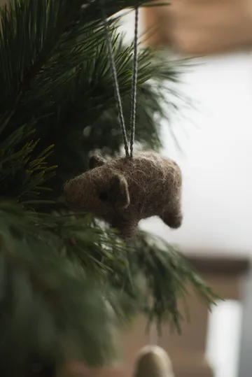 Hanging pig dekorationshänge - Beige - DBKD