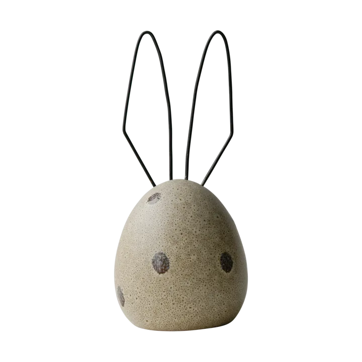 Hare påskdekoration H18 cm - Beige dot - DBKD