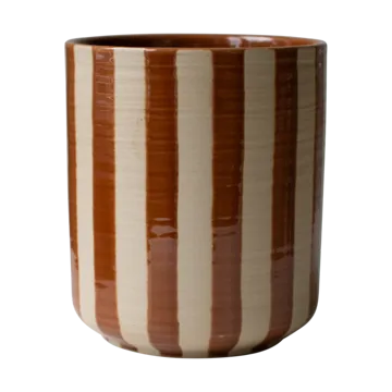 Line kruka Ø14x16 cm - Stripe nougat - DBKD