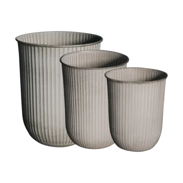 Out stripe kruka 3 delar - Beige - DBKD