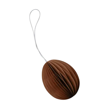 Ovoid påskhänge papper 7 cm - Terracotta - DBKD