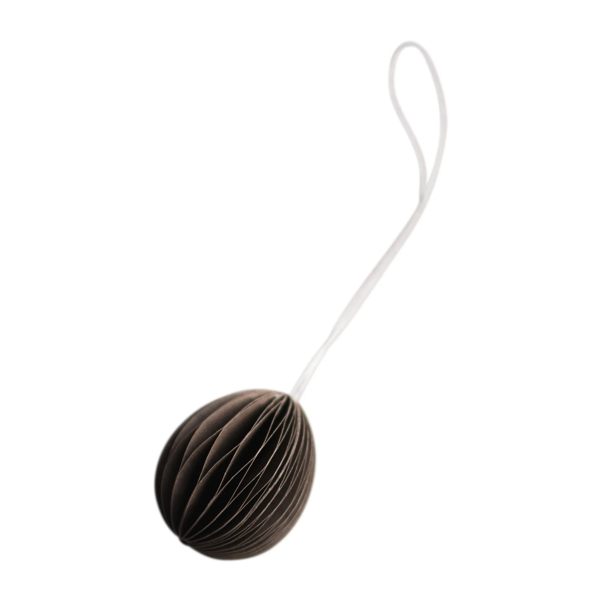 Ovoid påskhänge papper small 4 cm, Brown DBKD