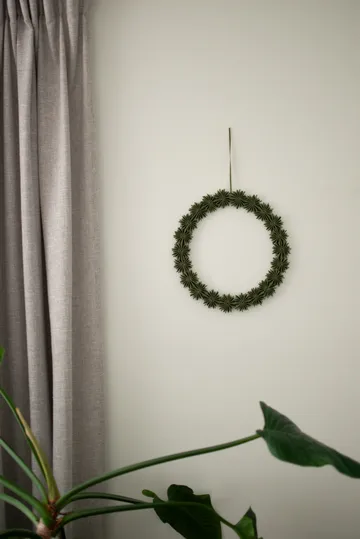 Paper flake wreath dekorationskrans Ø35 cm - Green - DBKD