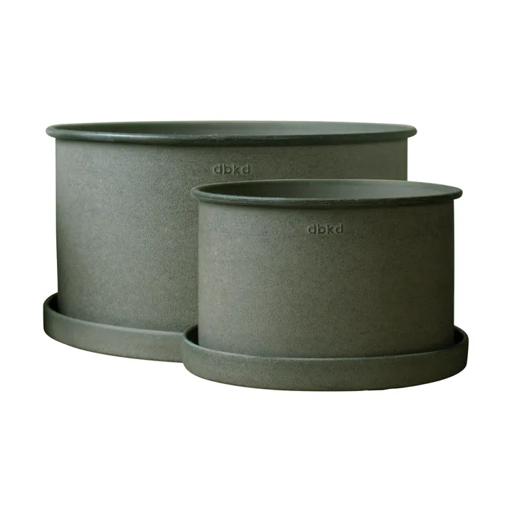 Plant bowl kruka 2-pack - Green - DBKD