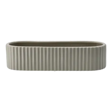 Stripe adventsljusstake 30 cm - Sandy mole - DBKD