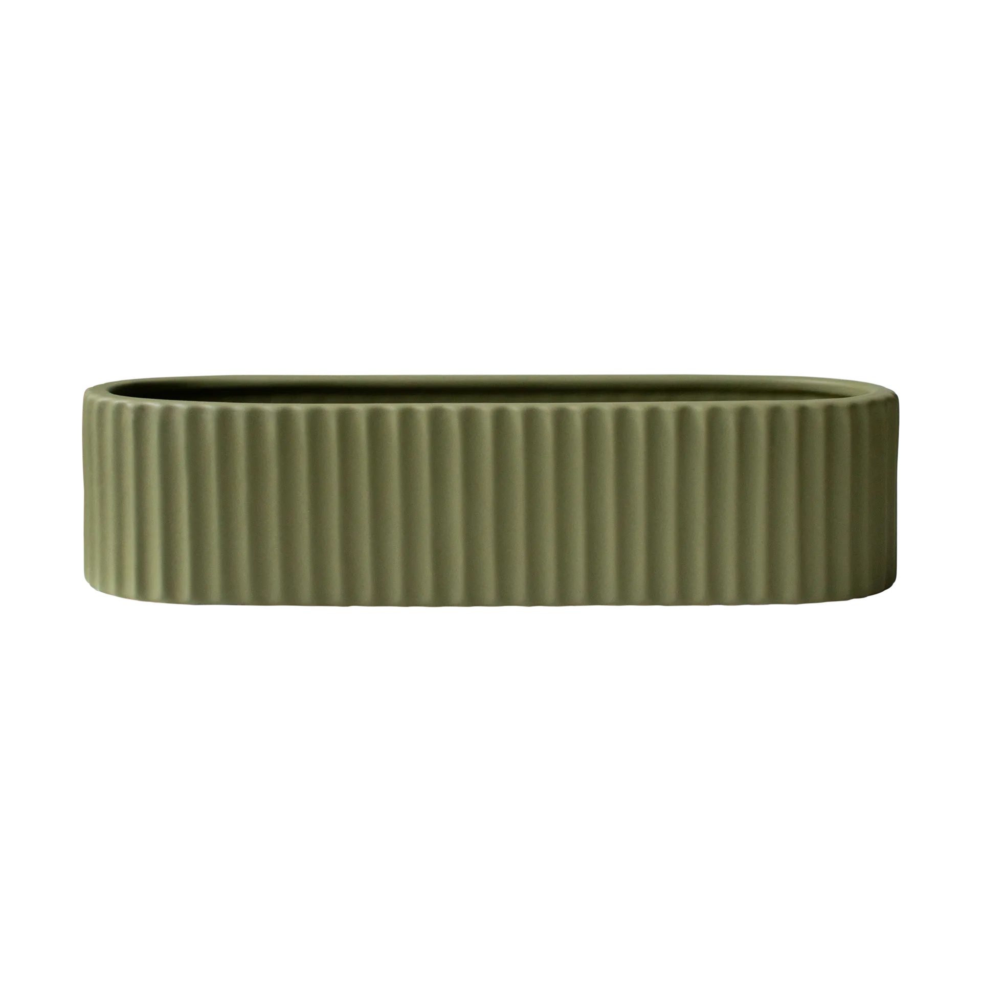 Stripe ljusstake 30 cm, Green DBKD