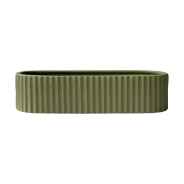 Stripe ljusstake 30 cm - Green - DBKD