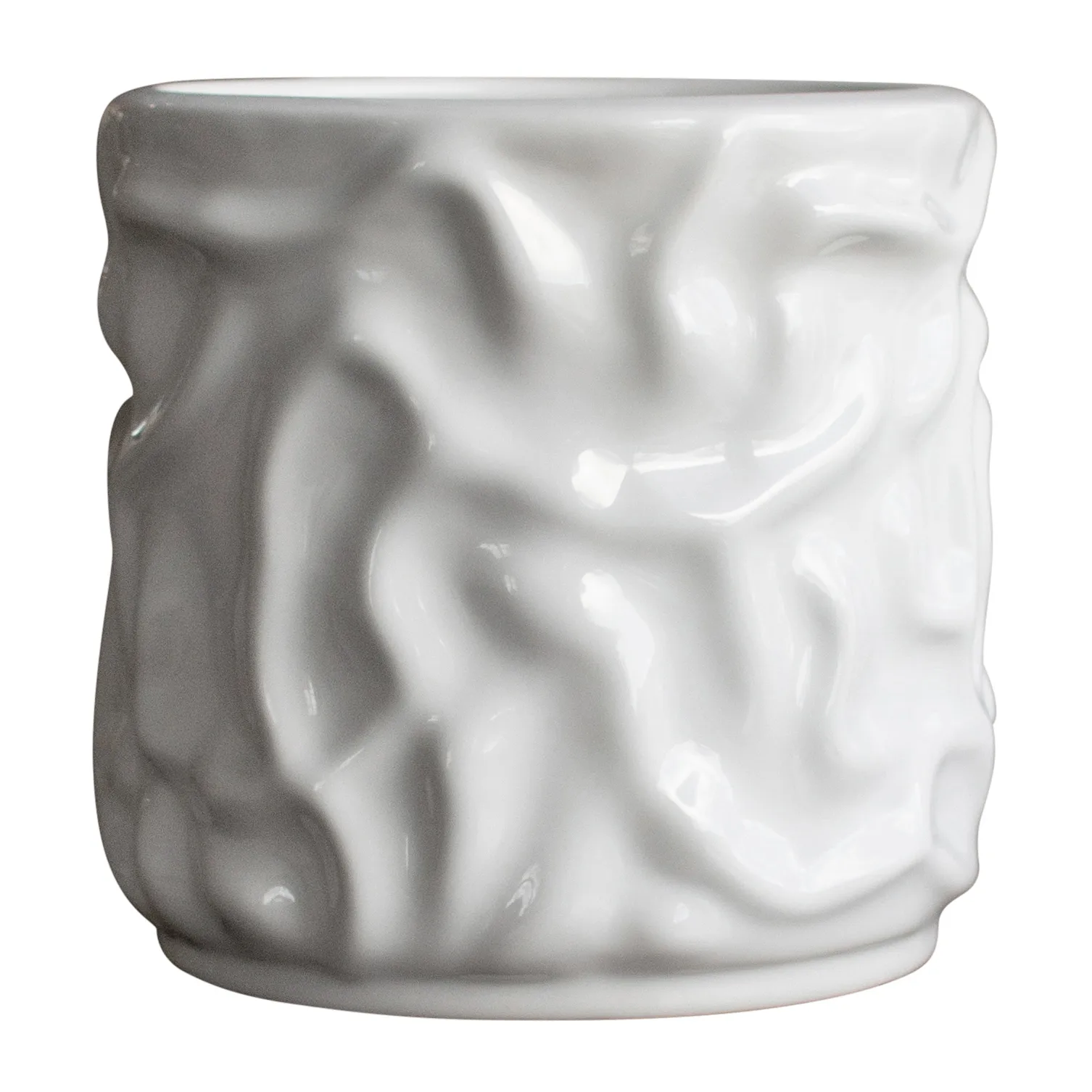 Swoon kruka Ø15 cm, Shiny white DBKD