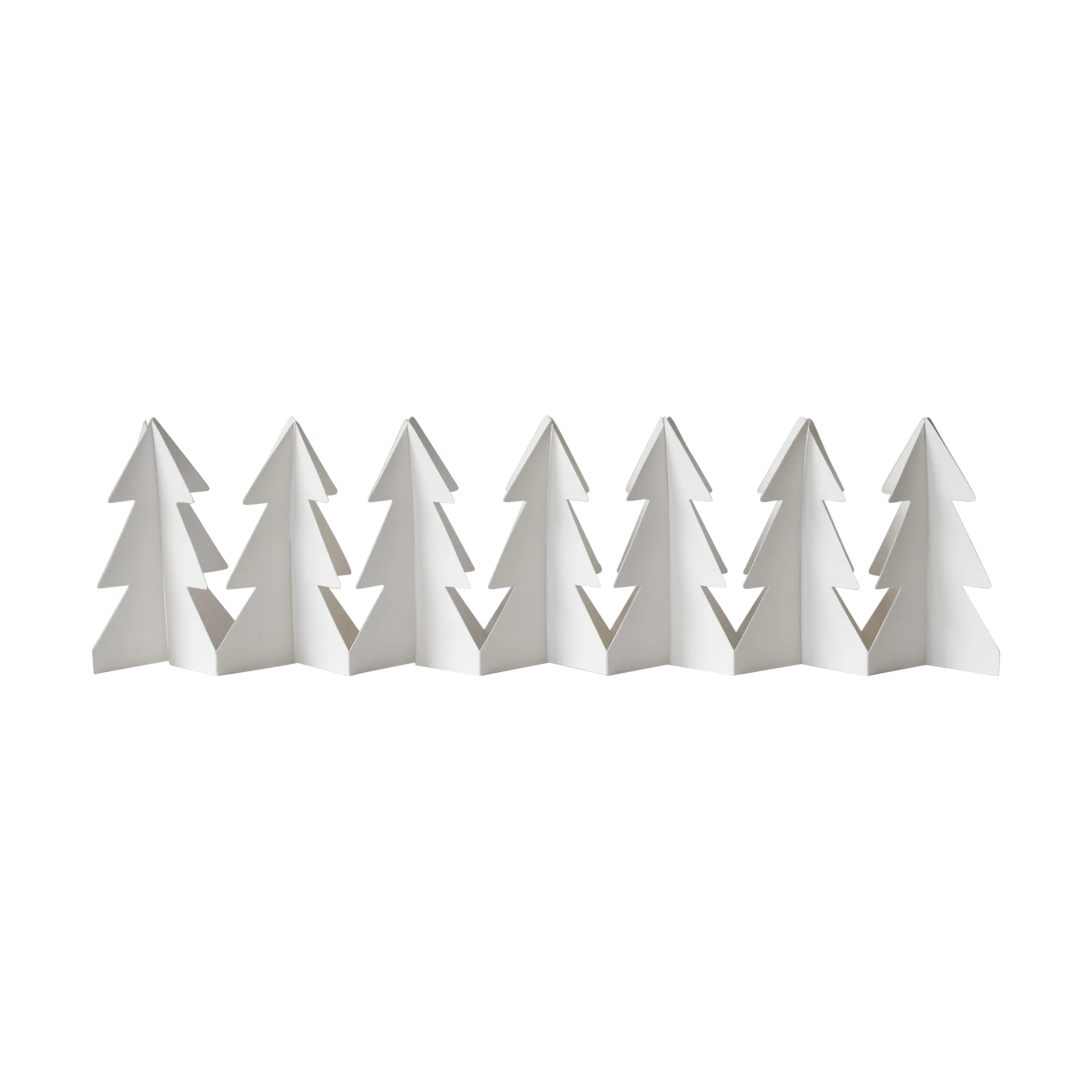 Tree in a row dekoration, White, 7x60 cm DBKD