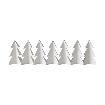 Tree in a row dekoration - White, 7x60 cm - DBKD