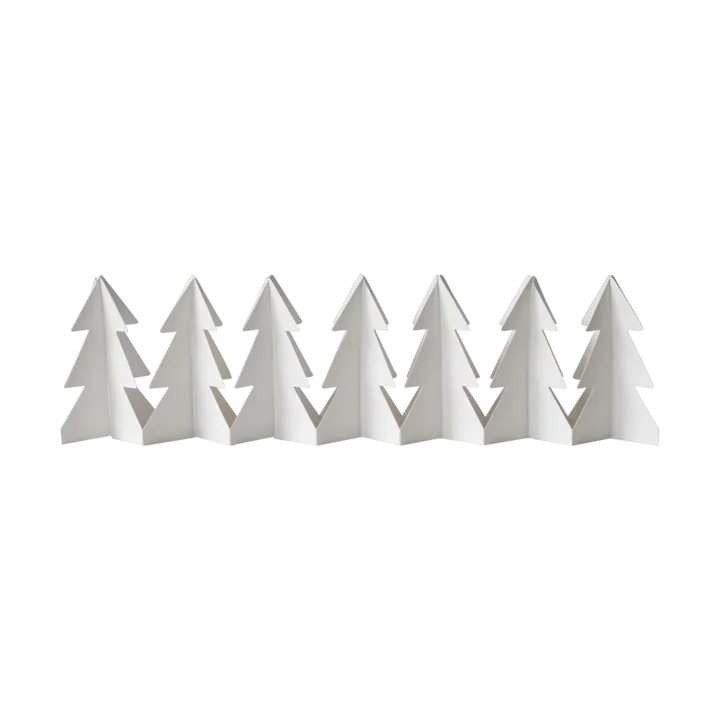 Tree in a row dekoration - White, 7x60 cm - DBKD