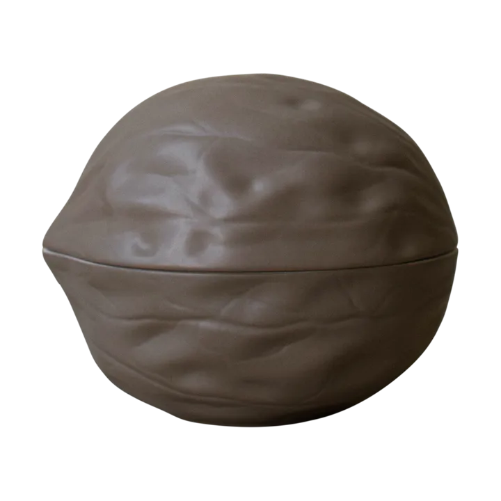 Walnut skål med lock - Dust - DBKD