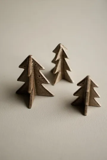 Winter tree dekoration - Beige, 8 cm - DBKD