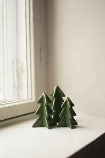 Winter tree dekoration - Green, 8 cm - DBKD