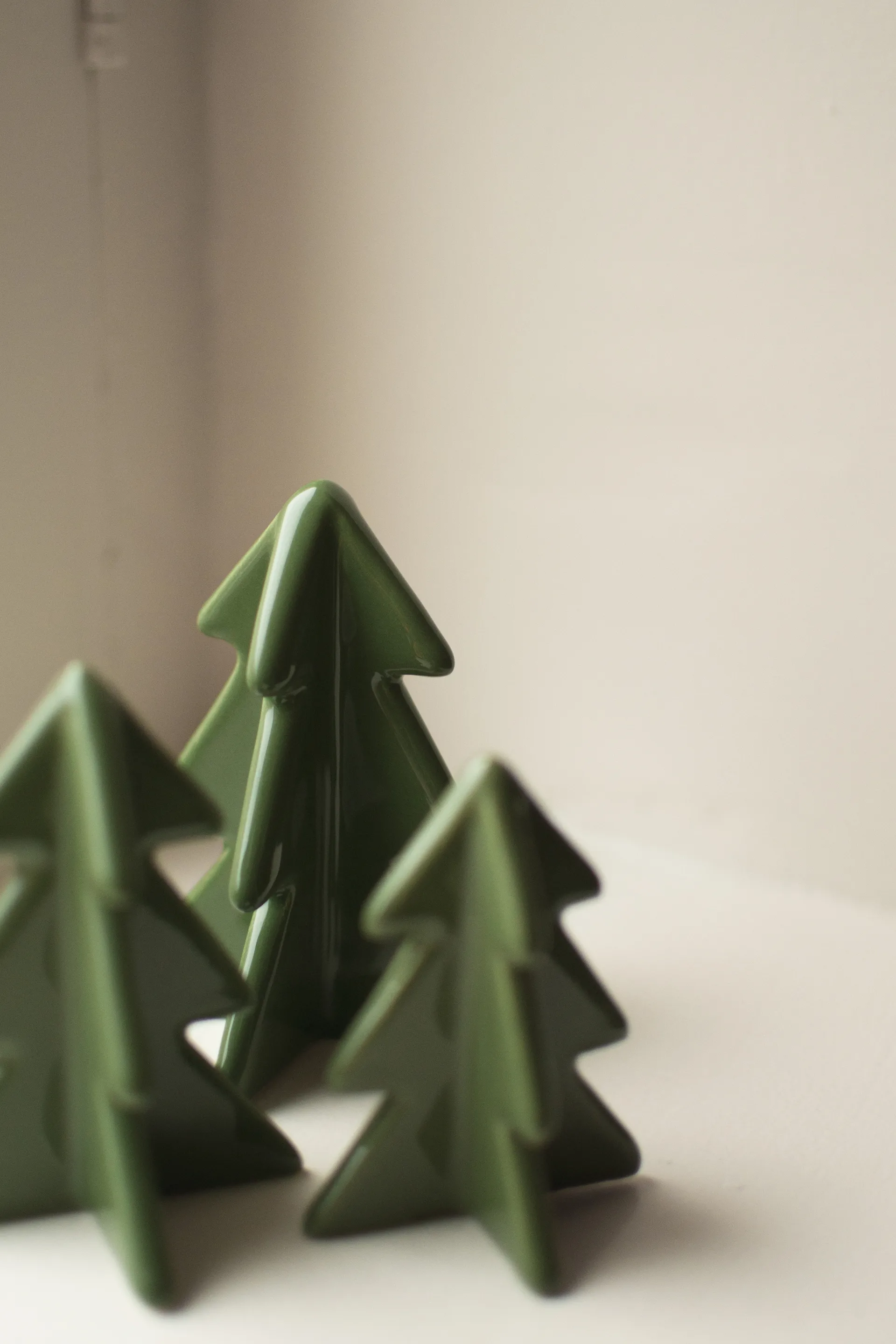 Winter tree dekoration, Green, 9,5 cm DBKD