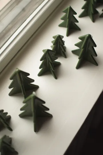 Winter tree dekoration - Green, 9,5 cm - DBKD