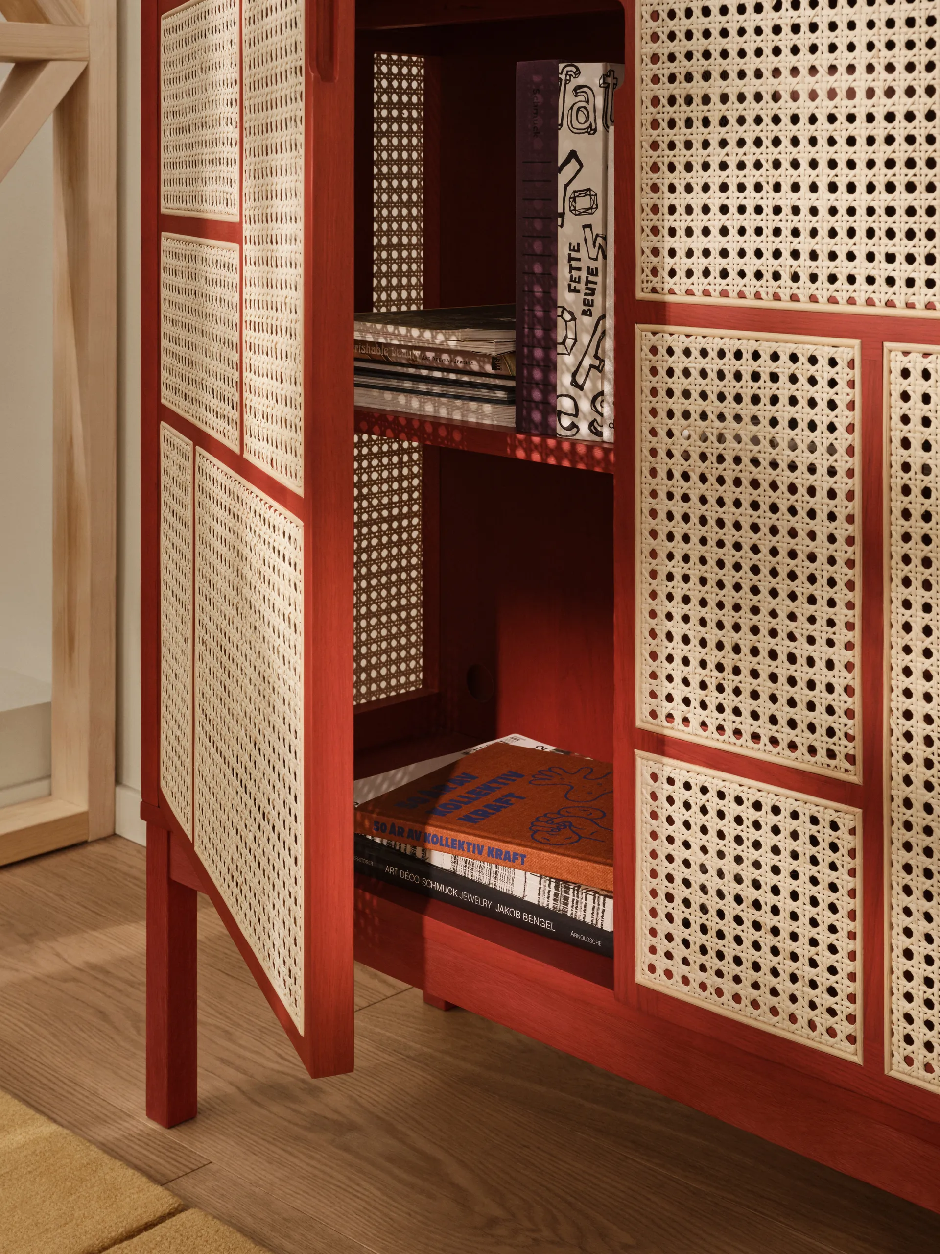 Air sideboard, Red, 120x110 cm, med ben Design House Stockholm