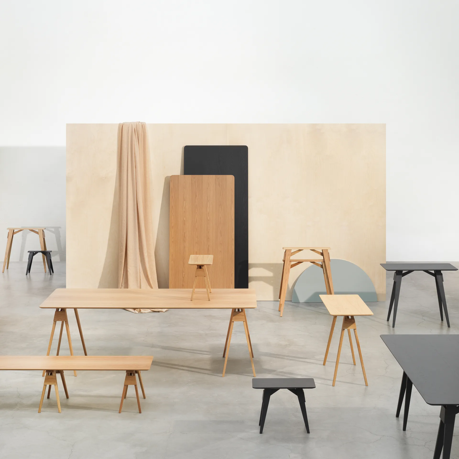 Arco sidobord S, svart Design House Stockholm