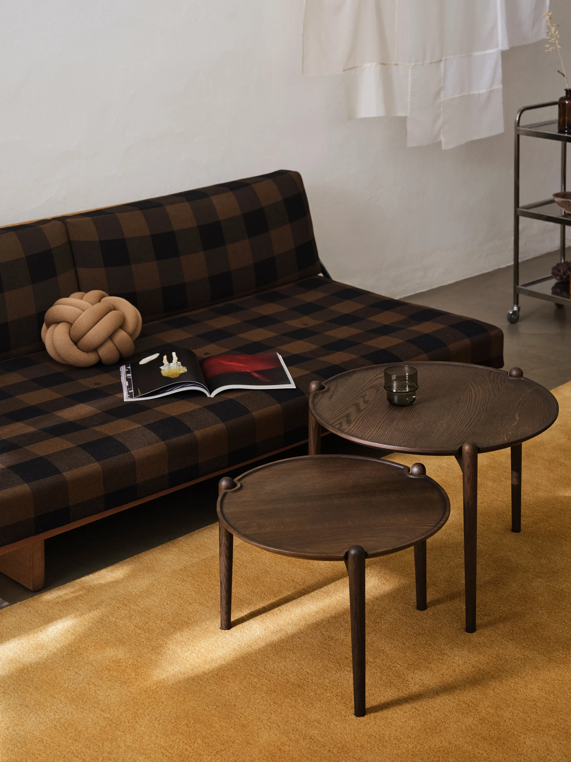Aria soffbord, Dark oak, Ø60x46 cm Design House Stockholm