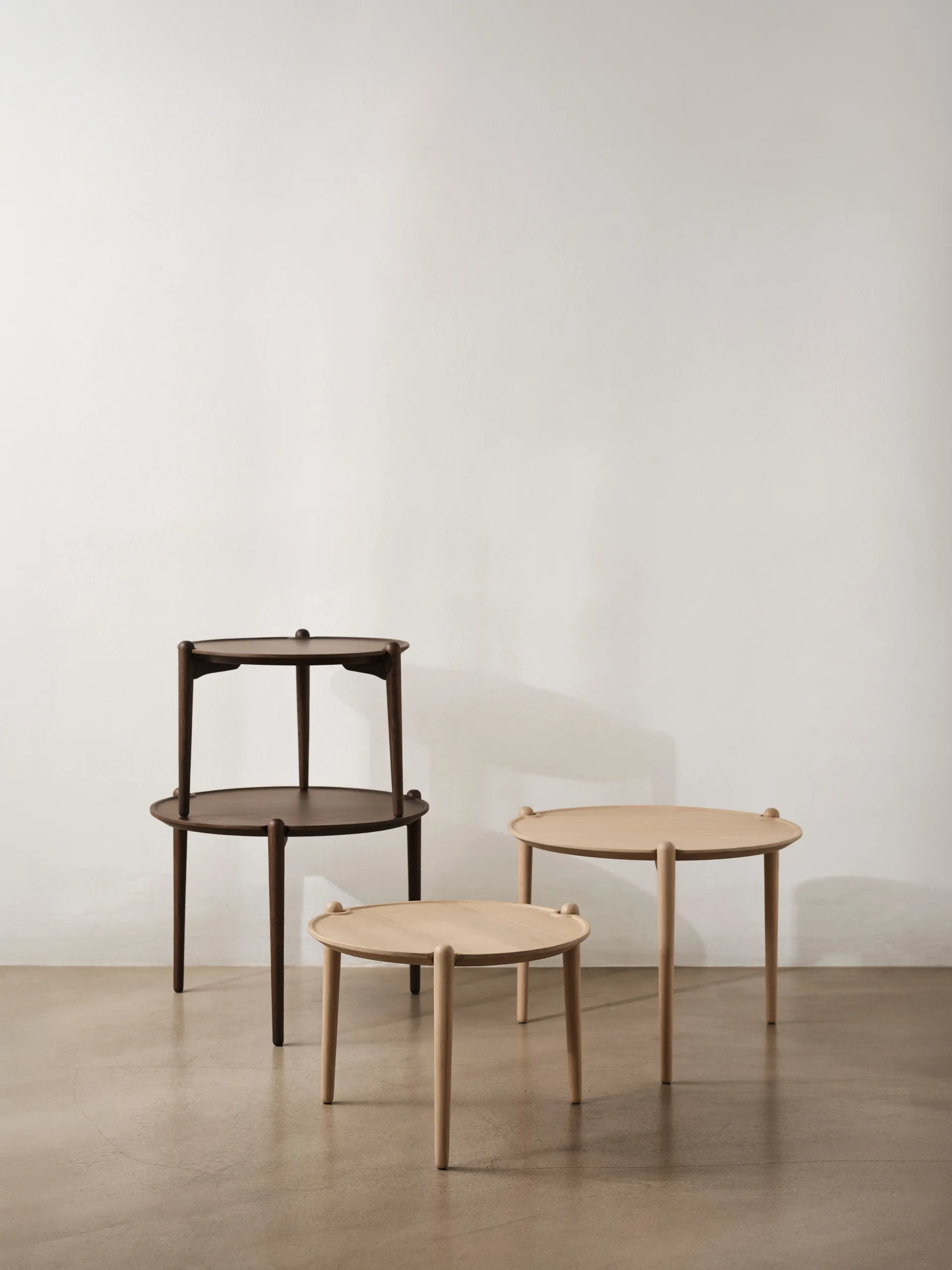 Aria soffbord, Light oak, Ø50x37 cm Design House Stockholm