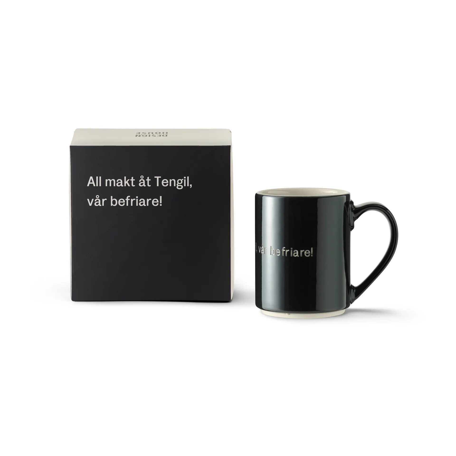 Astrid Lindgren mugg, all makt åt Tengil, Svensk text Design House Stockholm