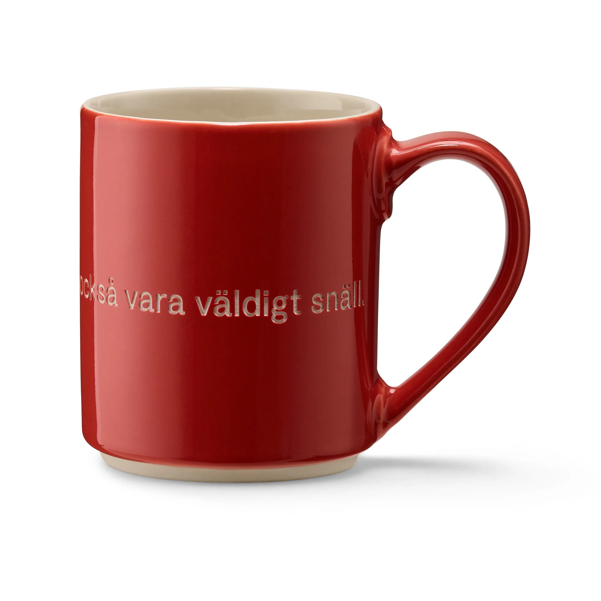 Astrid Lindgren mugg, den som är väldigt stark, Svensk text Design House Stockholm