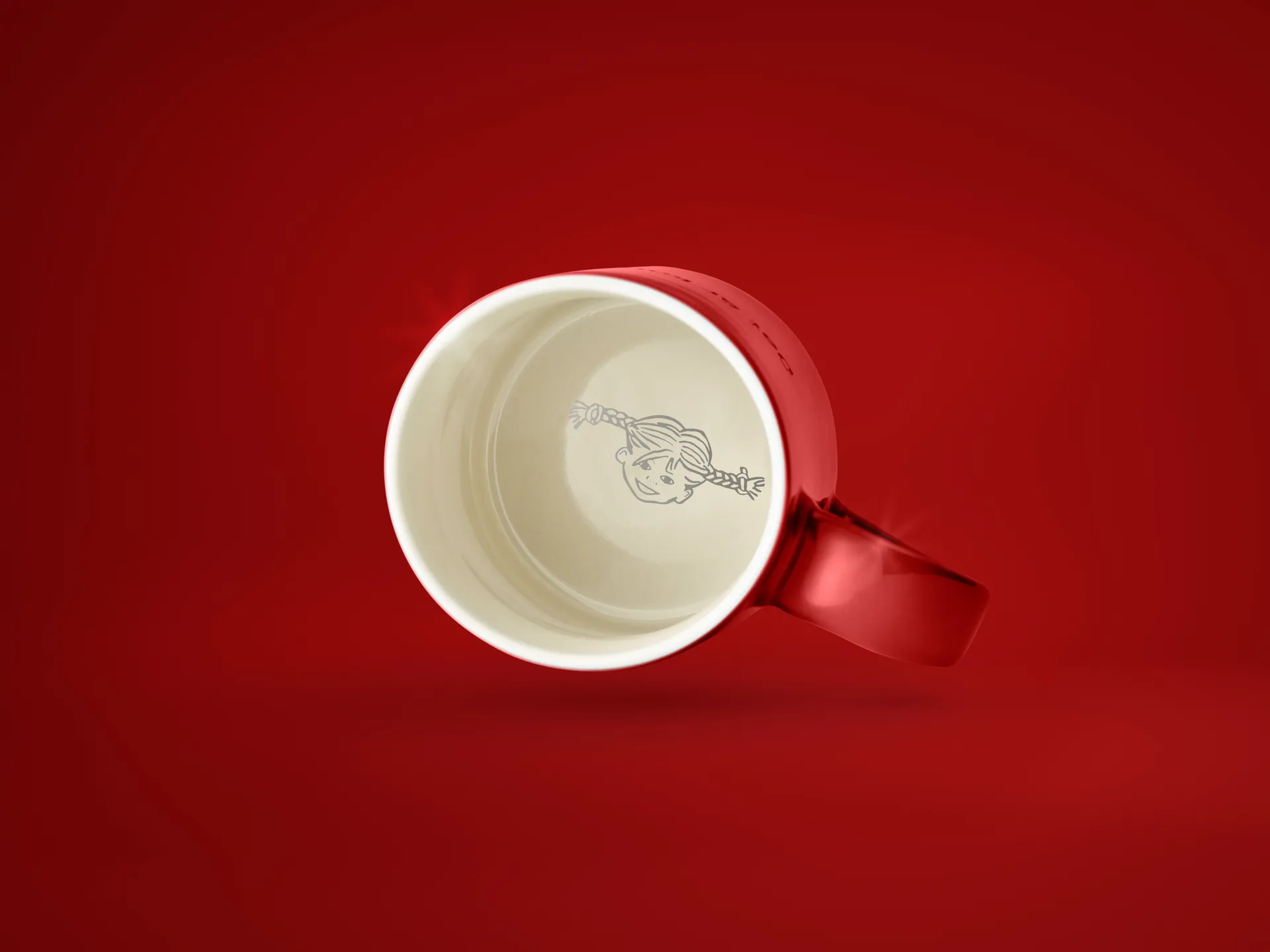 Astrid Lindgren mugg, den som är väldigt stark, Svensk text Design House Stockholm