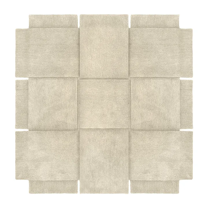 Basket matta beige - 180x180 cm - Design House Stockholm