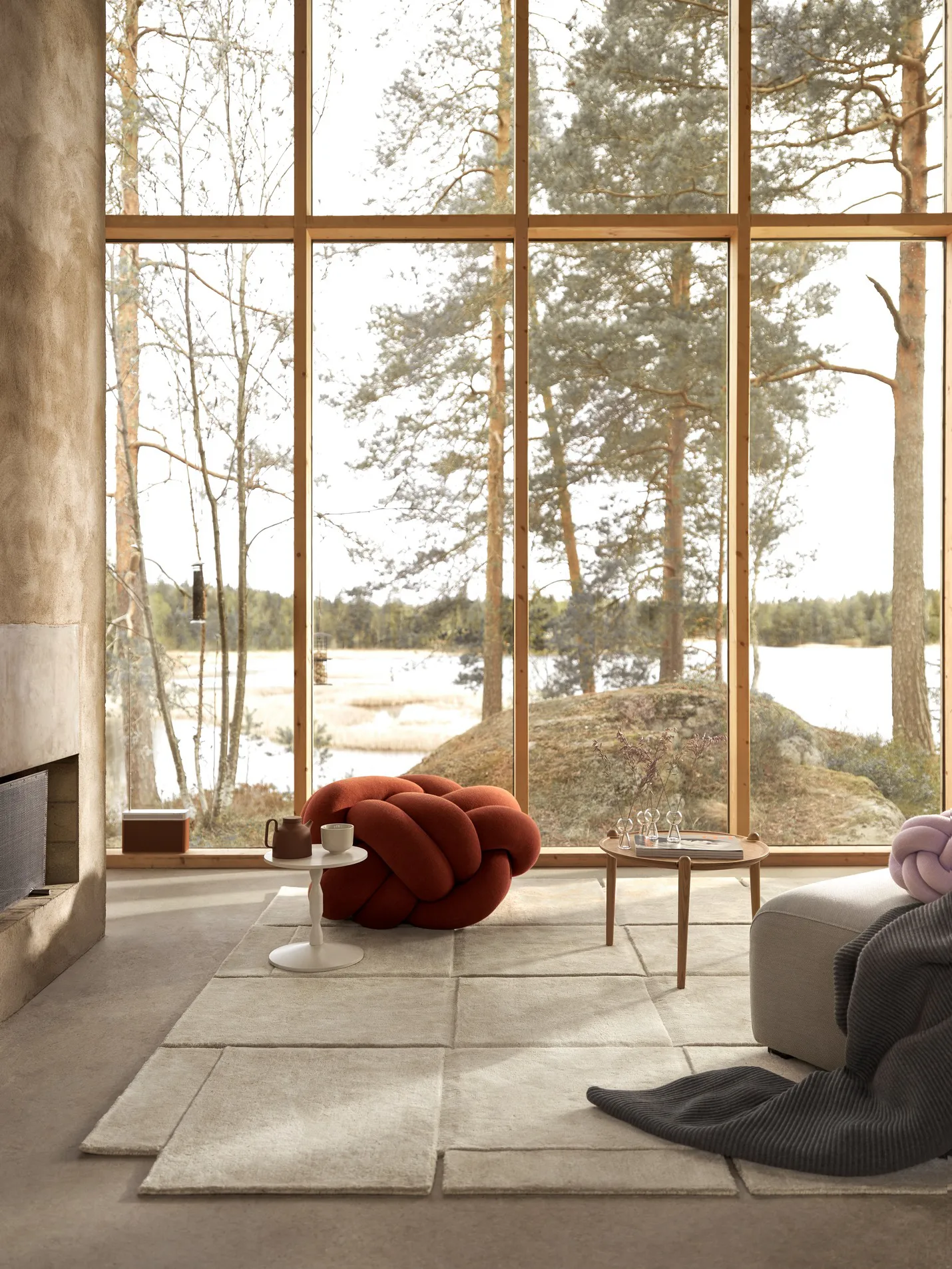 Basket matta beige, 245x300 cm Design House Stockholm
