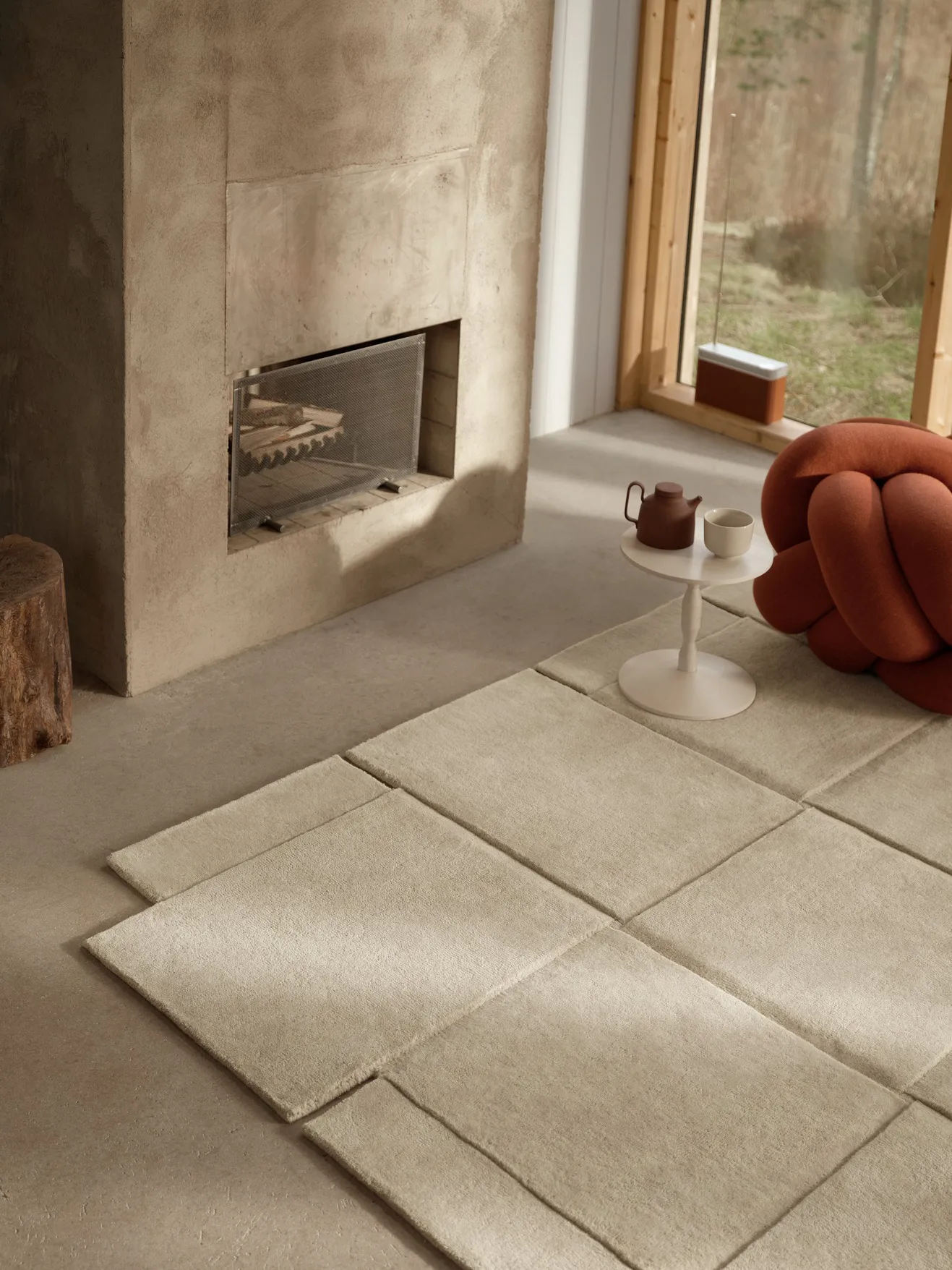Basket matta beige, 245x300 cm Design House Stockholm