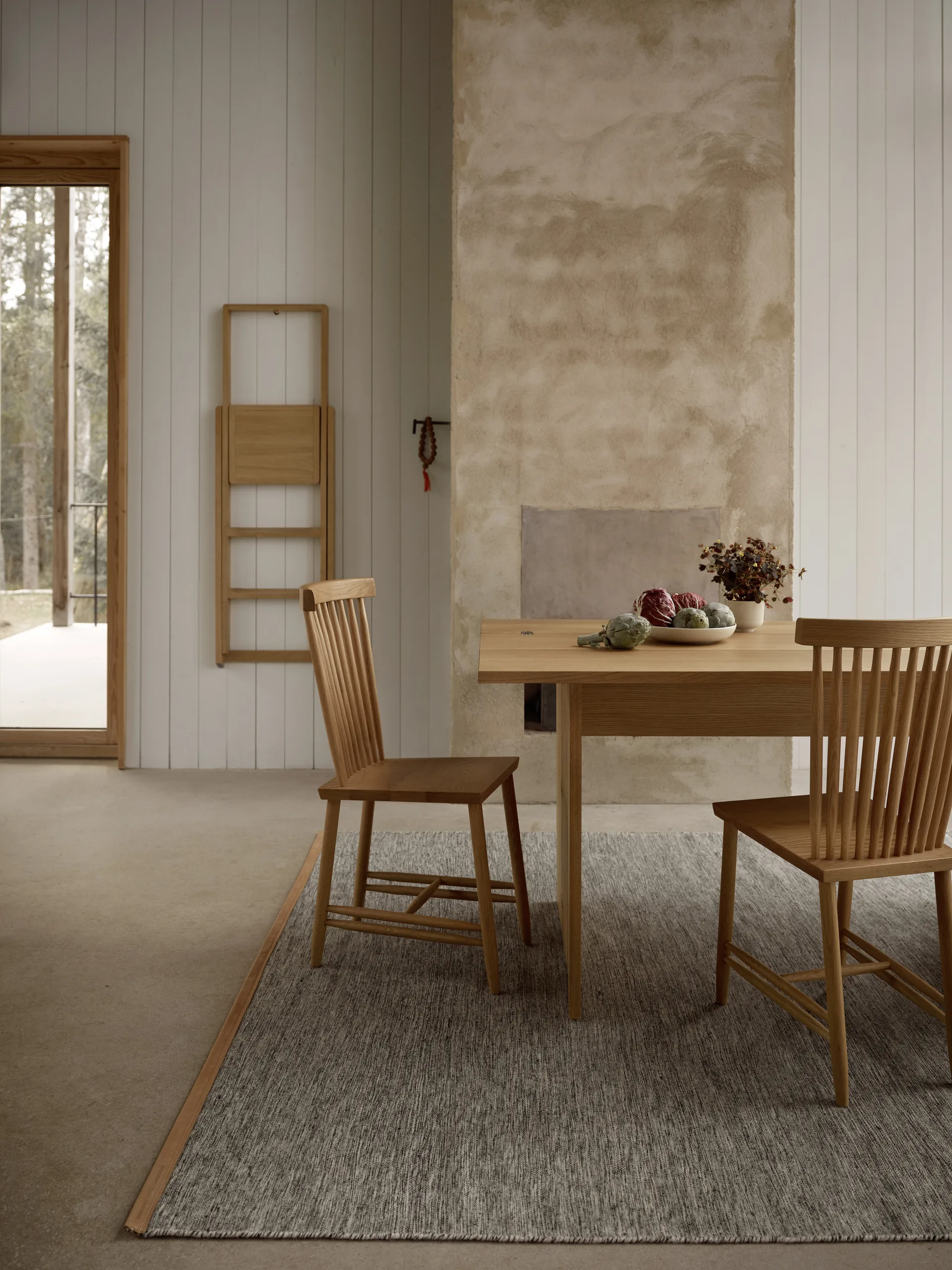 Björk matta stor ljusgrå, 170 x 240 cm Design House Stockholm