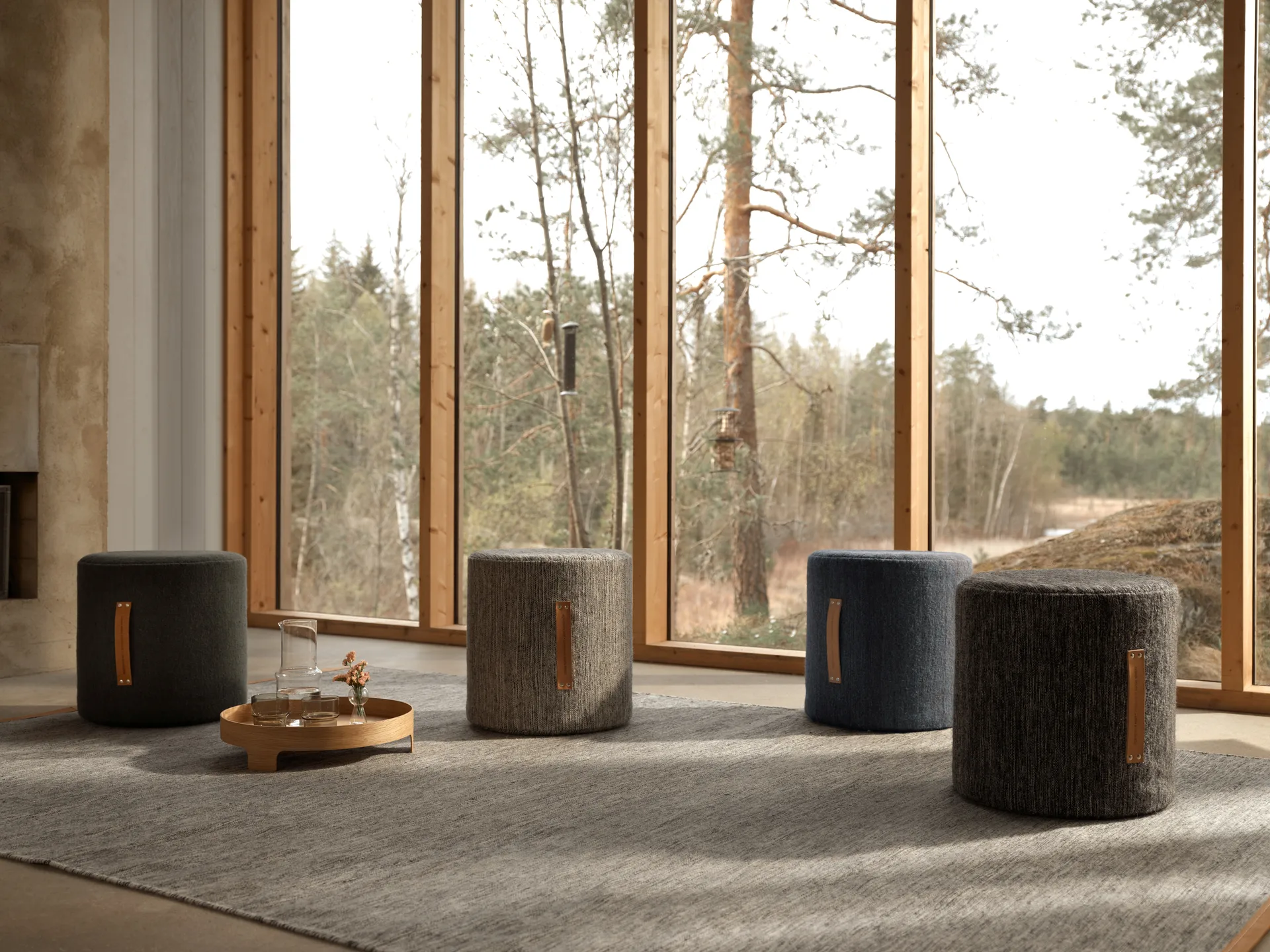 Björk pall hög, ljusgrå Design House Stockholm
