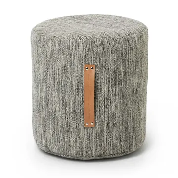 Björk rund pall hög - Ljusgrå, Ø45x45 cm - Design House Stockholm