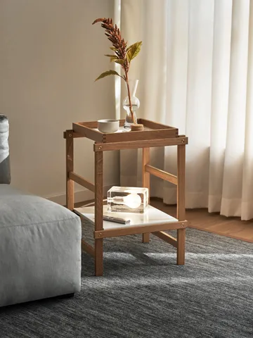 Block Lamp bordslampa - vit sladd - Design House Stockholm
