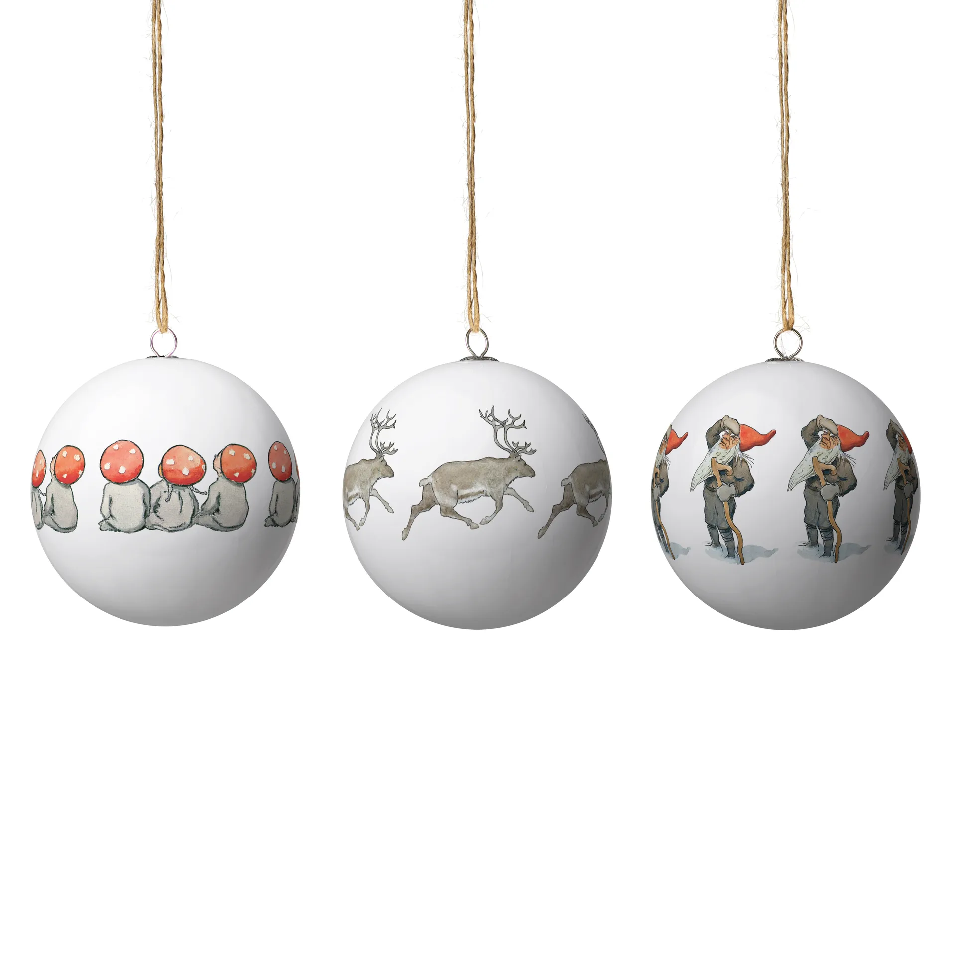 Elsa Beskow julkula 3-pack, Set nr 8 Design House Stockholm