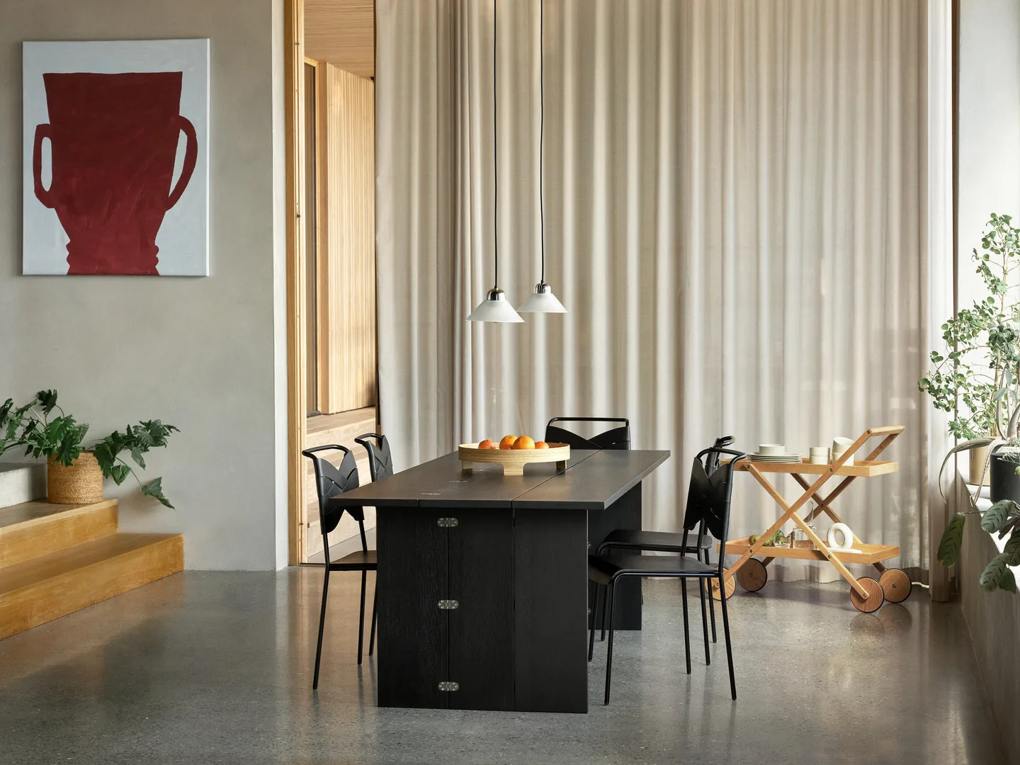 Flip bord, Svart 230 cm Design House Stockholm