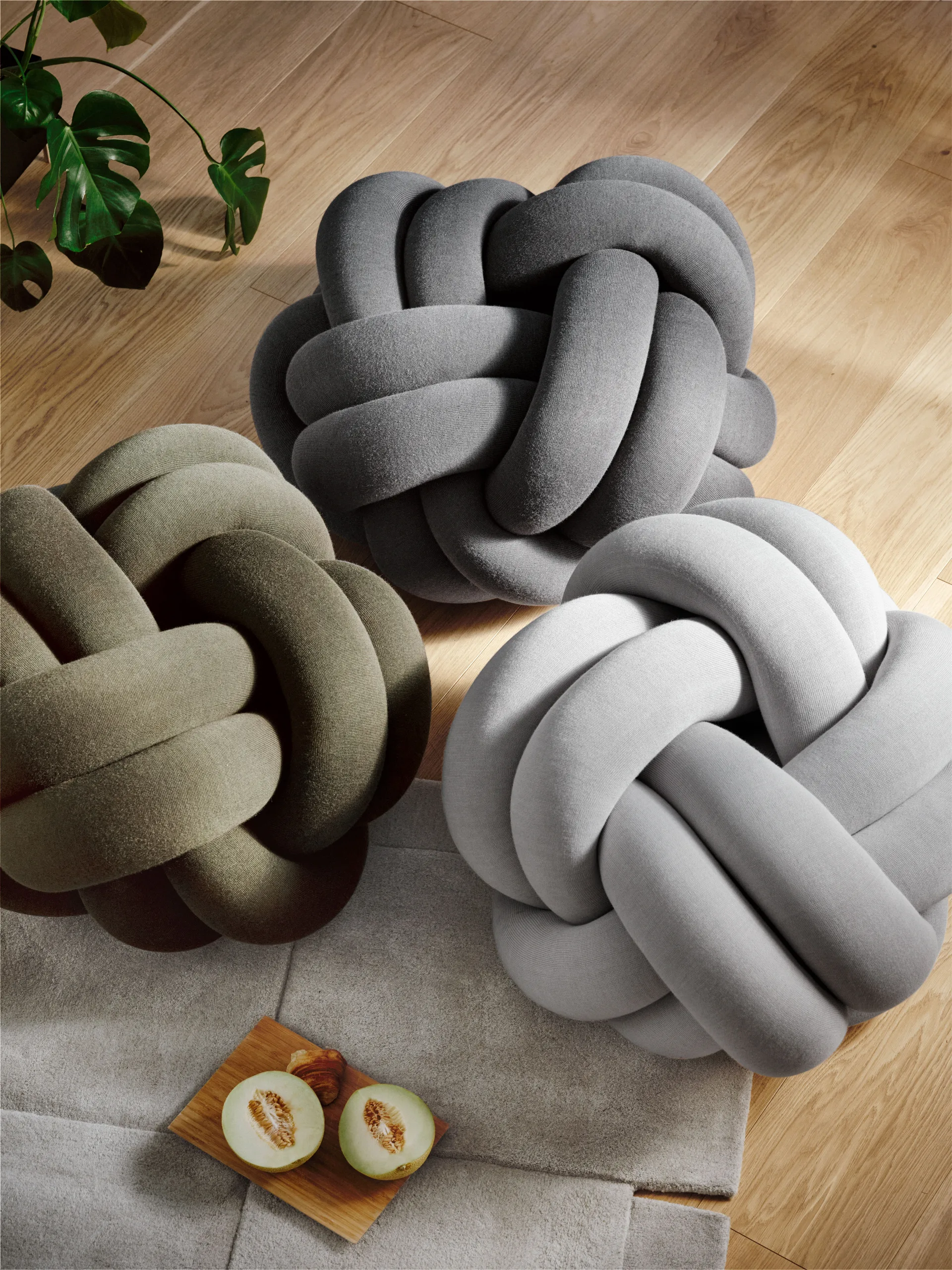 Knot kudde XL, Forest Green Design House Stockholm