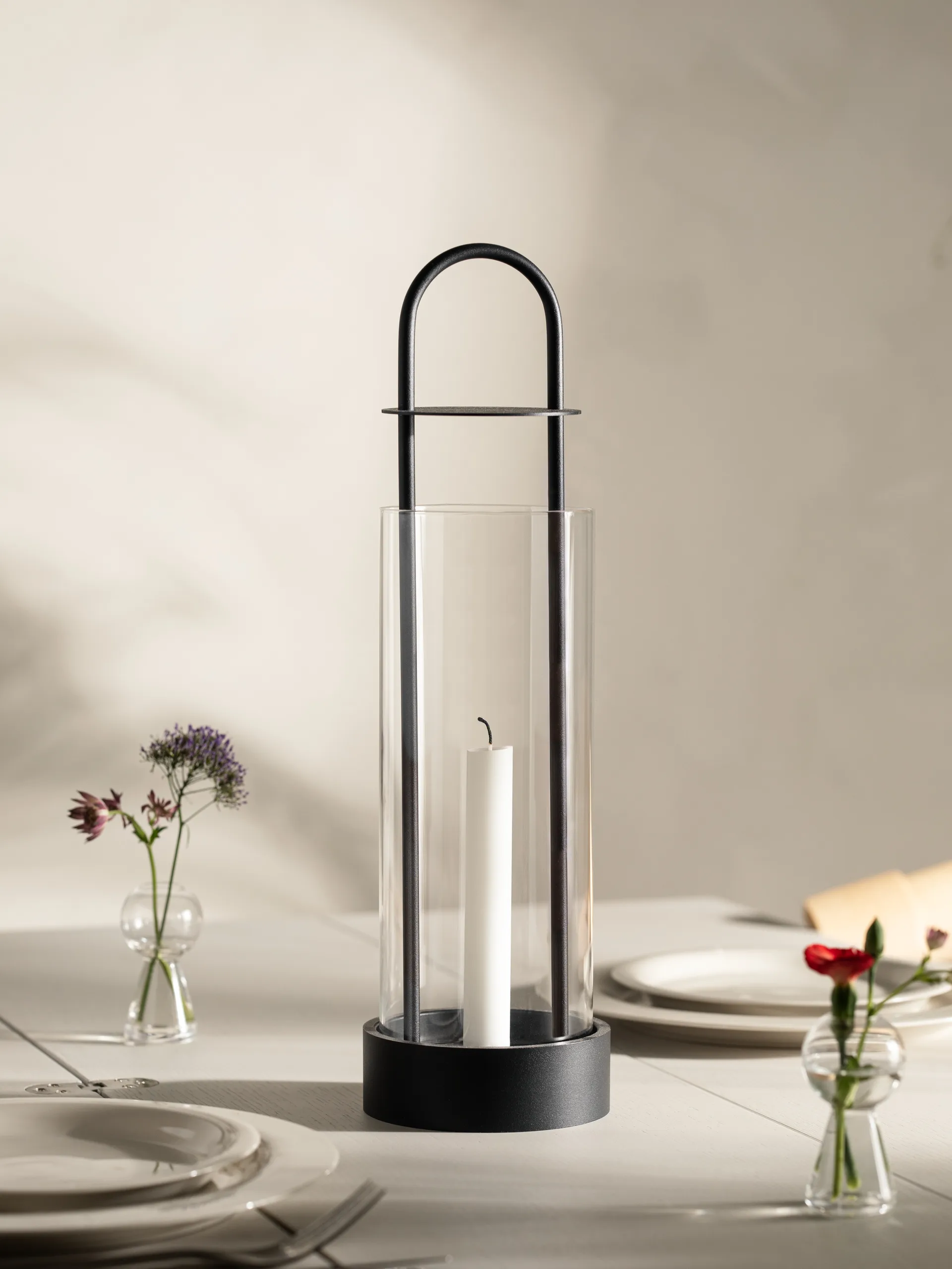 Lotus hurricane lantern, svart Design House Stockholm